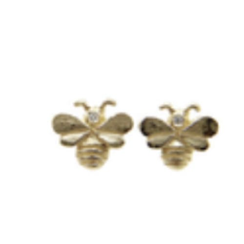 14k bee post earring - Jewelry
