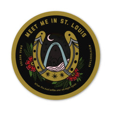 golden gems st louis arch horseshoe sticker #314together