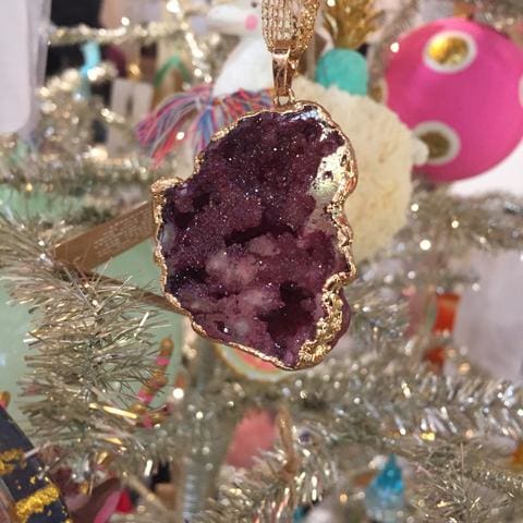 druzy ornaments at lusso